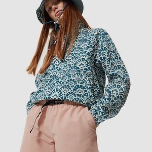 North Face printed windbreaker pullover